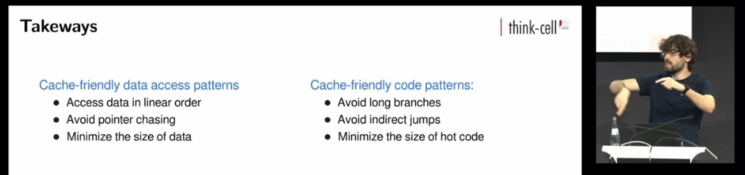 Jonathan Müller: Cache-Friendly C++ - takeaway