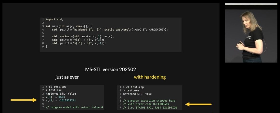 Daniela Engert: Towards Safety and Security in C++26 - MSVC hardened STL